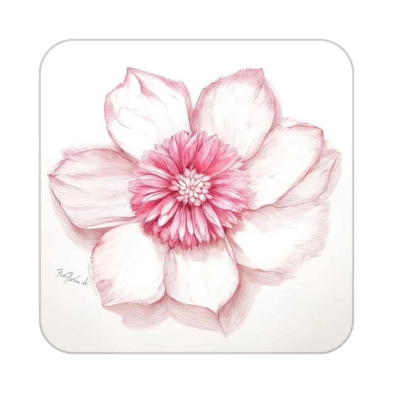 زیر لیوانی کاکتی طرح گل مدل mp17585