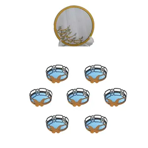 مجموعه ظروف هفت سین 8 پارچه مدل آیینه ای کد Luxury Shine3