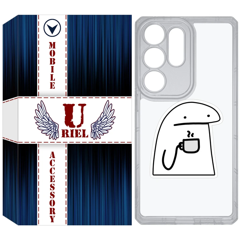 کاور یوریل قاب مدل Clear کد 79 طرح پوکرفیس مناسب برای گوشی موبایل سامسونگ Galaxy S25 Ultra
