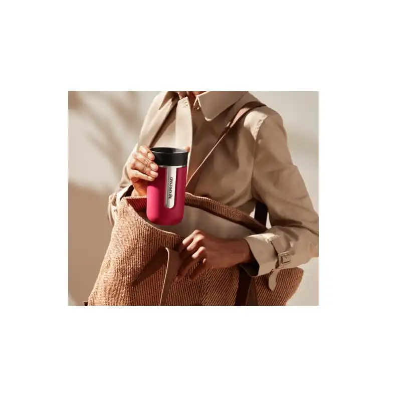 ماگ سفری نسپرسو مدل  Nomad Termos Small Raspberry Rd گنجایش 0.300 لیتر