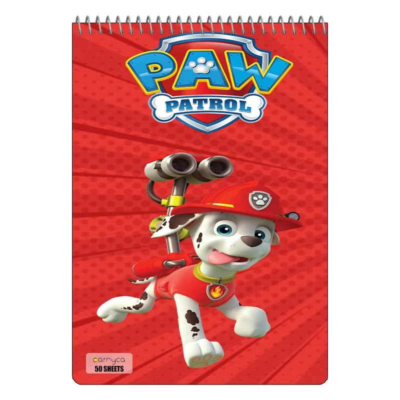 دفتر نقاشی 50 برگ سیمی کارنیکا طرح سگ های نگهبان paw patrol کد 91539