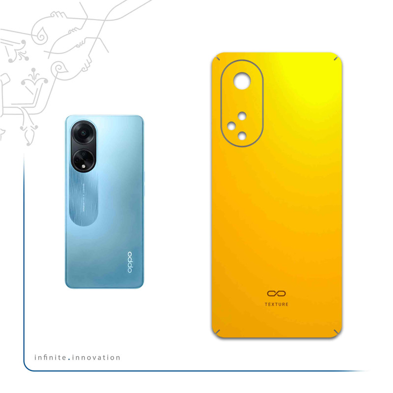 برچسب پوششی ماهوت مدل Matte-Deep-Mustard مناسب برای گوشی موبایل اپو A98