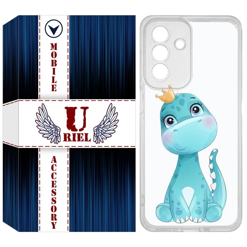 کاور یوریل مدل Clear کد 60 طرح دایناسور مناسب برای گوشی موبایل سامسونگ Galaxy A36