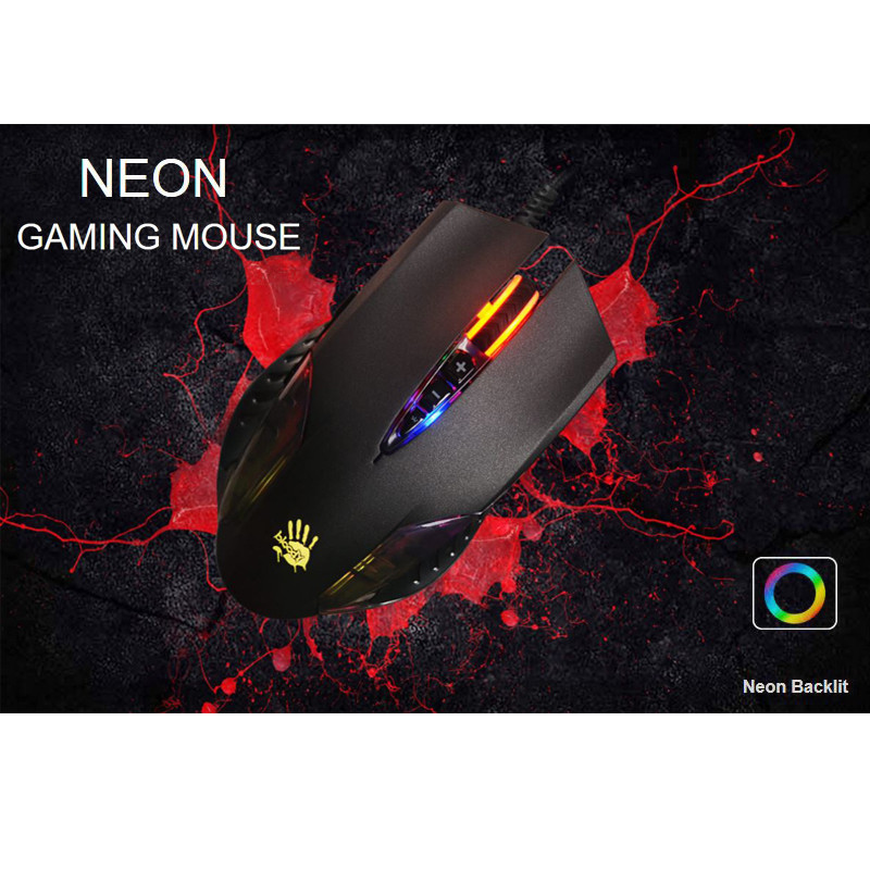 ماوس مخصوص بازی بلادی مدل Q 50 NEON 1