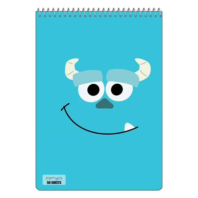 دفتر نقاشی 50 برگ سیمی کارنیکا طرح کارخانه هیولاها Monsters کد 16556