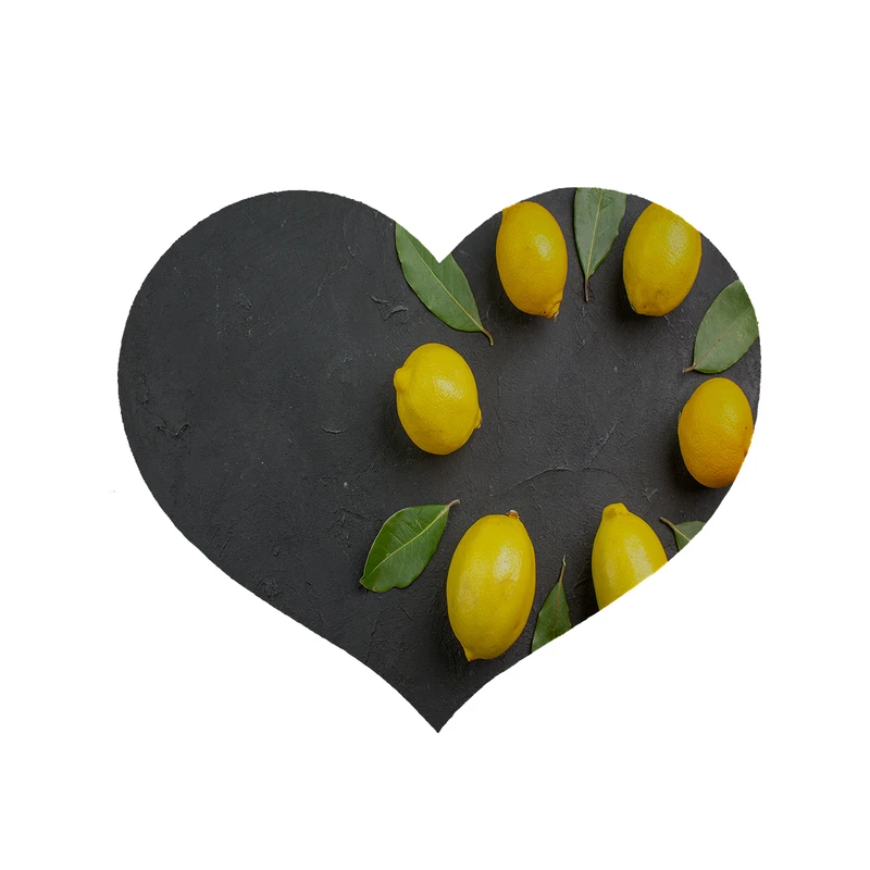 پادری مدل قلب طرح لیمو کد 8484 سایز 90 × 90 سانتی متر