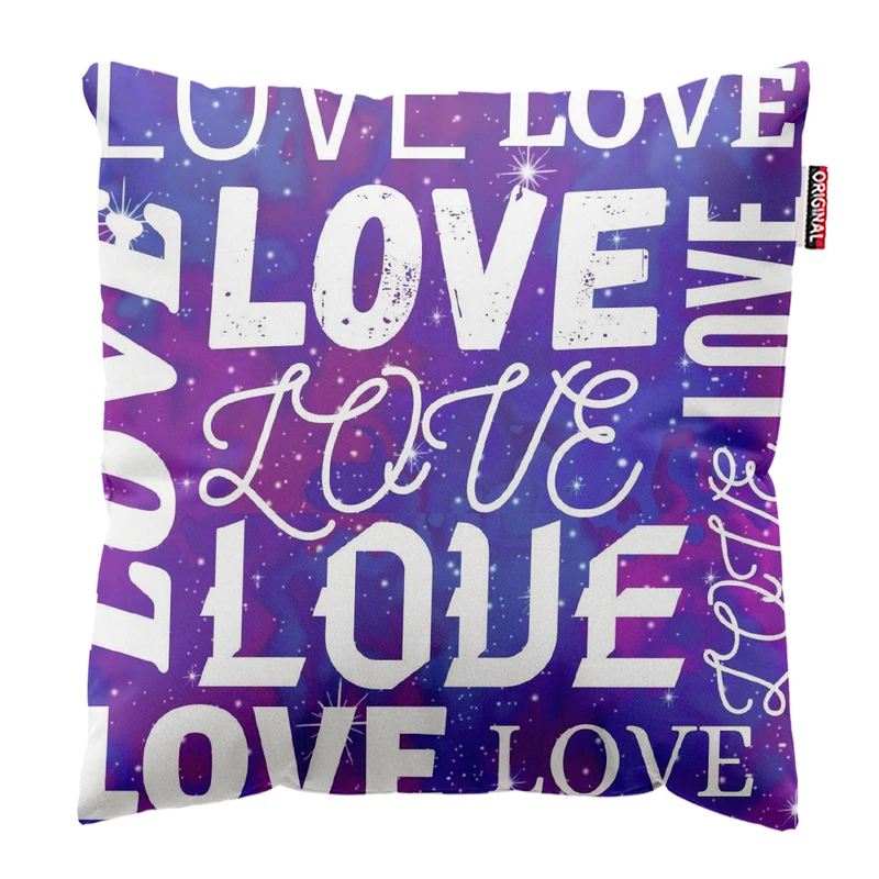  کوسن پاد آفرین طرح عشق کد 3535 سایز 30*30 سانتی متر