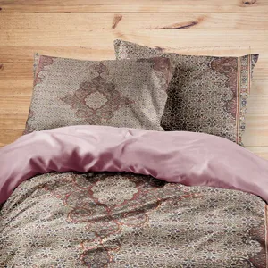 سرویس روتختی مدوپد طرح فرش مود بیرجند ترنجی ماهی مدل C-birjand06 یک نفره 4 تکه