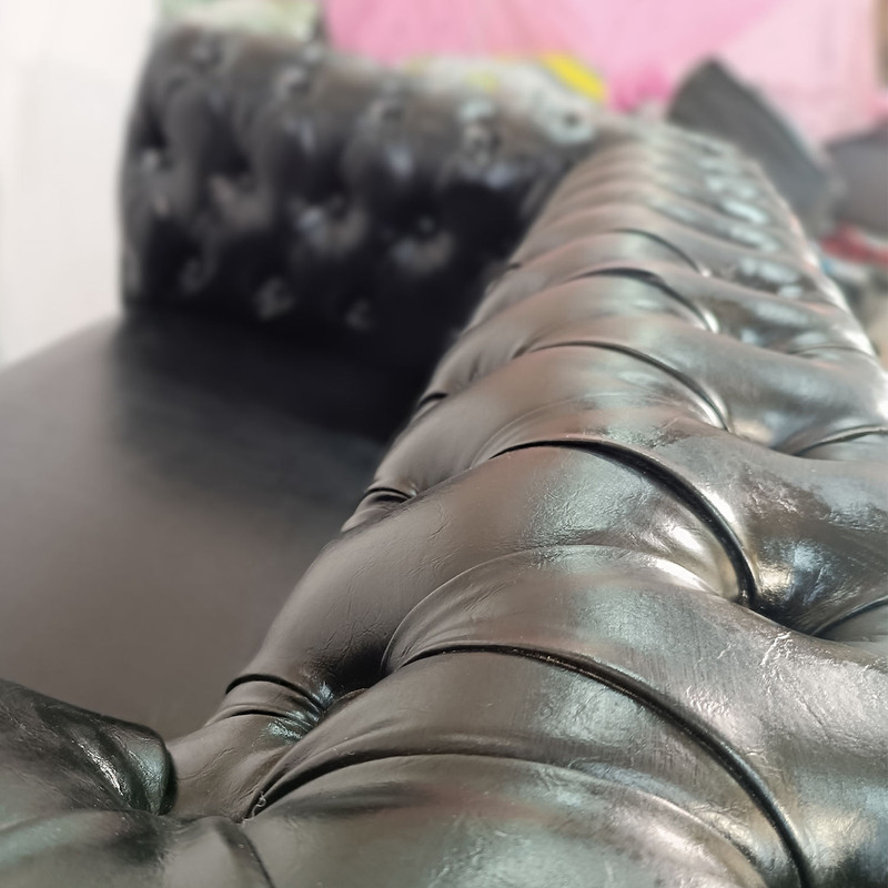 مبل انتظار چهار نفره مدل چستر مکعبی تمام لمسه