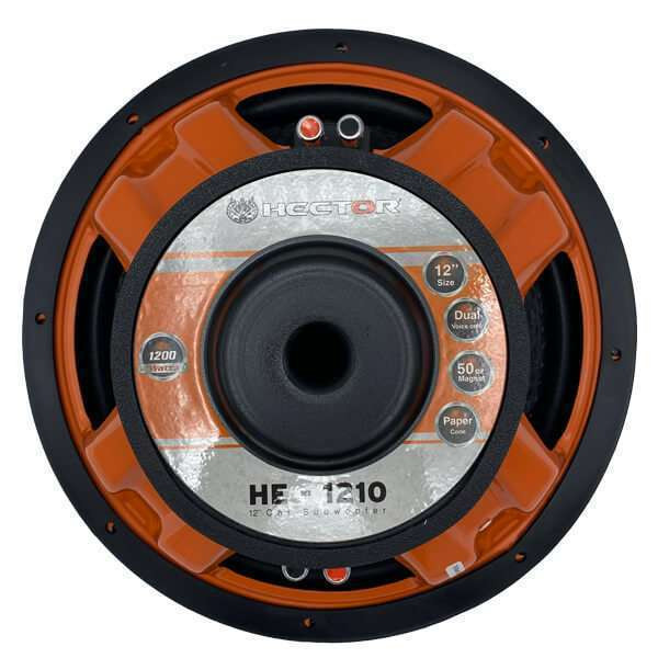 ساب ووفر پشت خودرو هکتور مدل HE-1210 سایز 12 اینچ بسته یک عددی