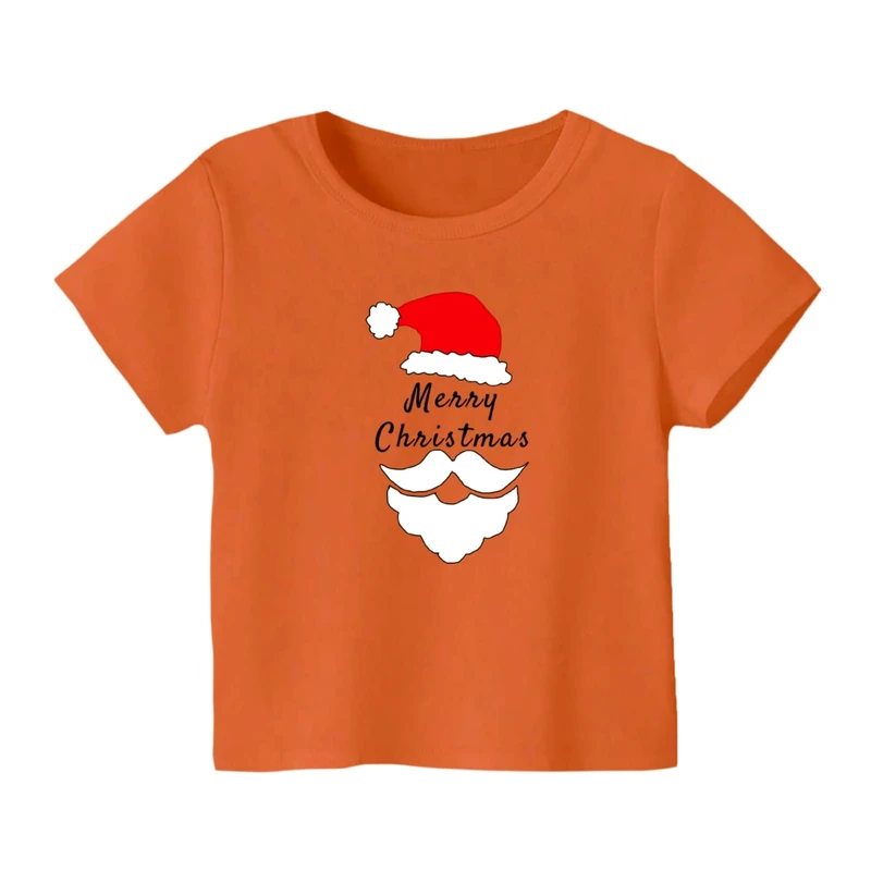 تی شرت آستین کوتاه بچگانه مدل بابانوئل کریسمس کد 49