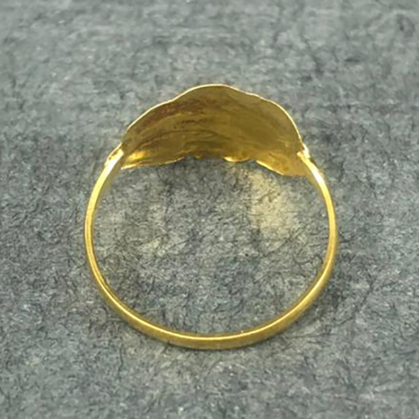 انگشتر طلا 18 عیار دخترانه دوست خوب مدل dk323