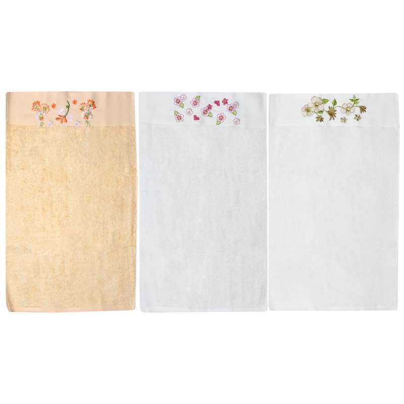 حوله آشپزخانه هوبی مدل Asorti سایز 30x50 سانتی متر مجموعه 3 عددی