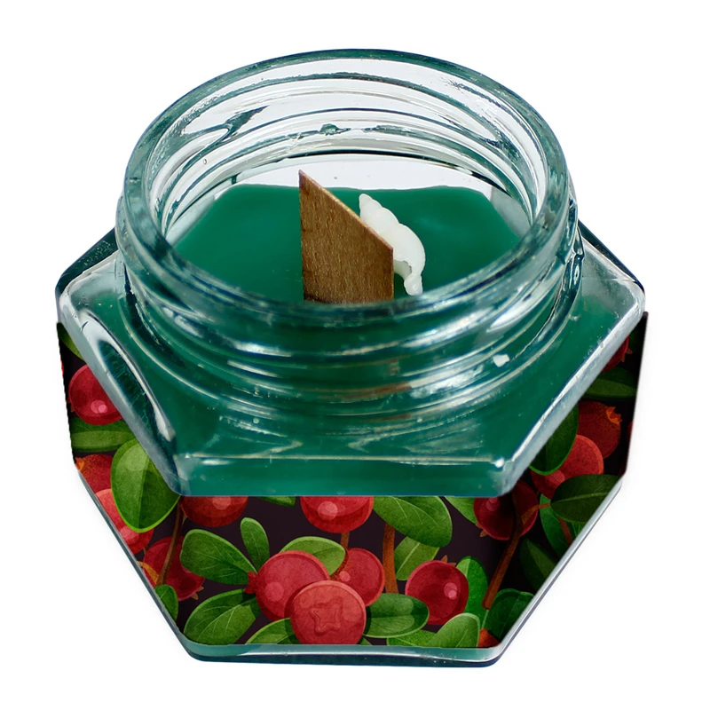 شمع لیوانی طرح فانتزی انار مدل C281