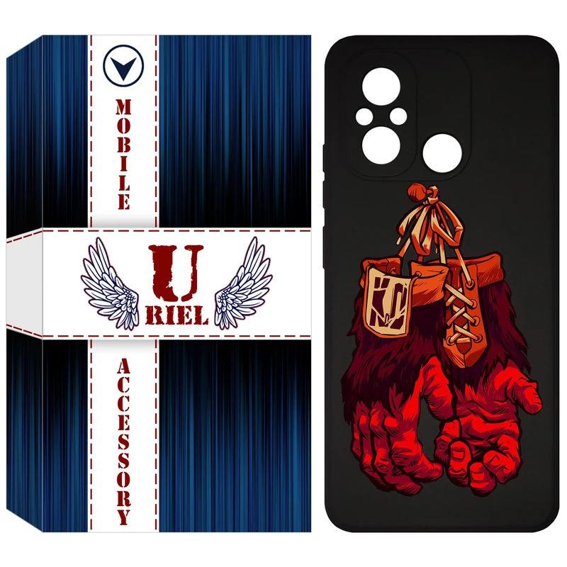 کاور یوریل مدل KSH کد 77 طرح دستکش مناسب برای گوشی موبایل شیائومی Redmi 12C