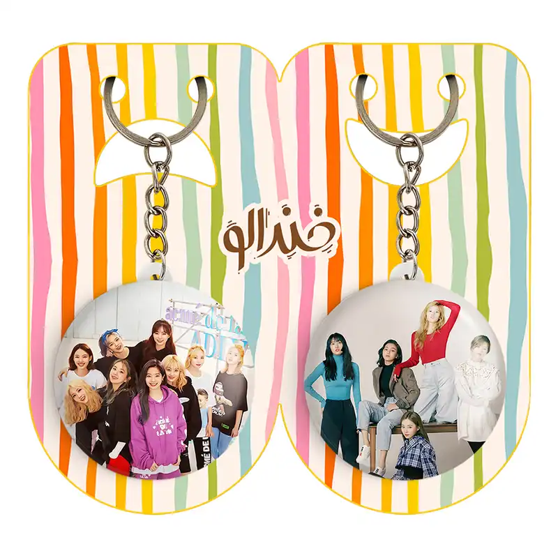 جاکلیدی خندالو مدل گروه توایس TWICE کد 1996419961 مجموعه 2 عددی