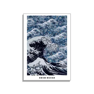 کارت پستال کلبه دیزاین مدل موج عظیم کاناگاوا کد POST 2057
