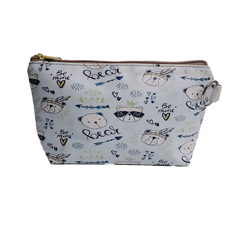 کیف لوازم آرایش زنانه مدل قایقی چاپی کد 8