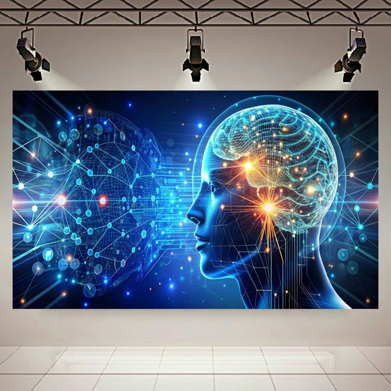  تابلو بوم طرح مخمل طرح هوش مصنوعی مدل کنترل زمین کد PD130780