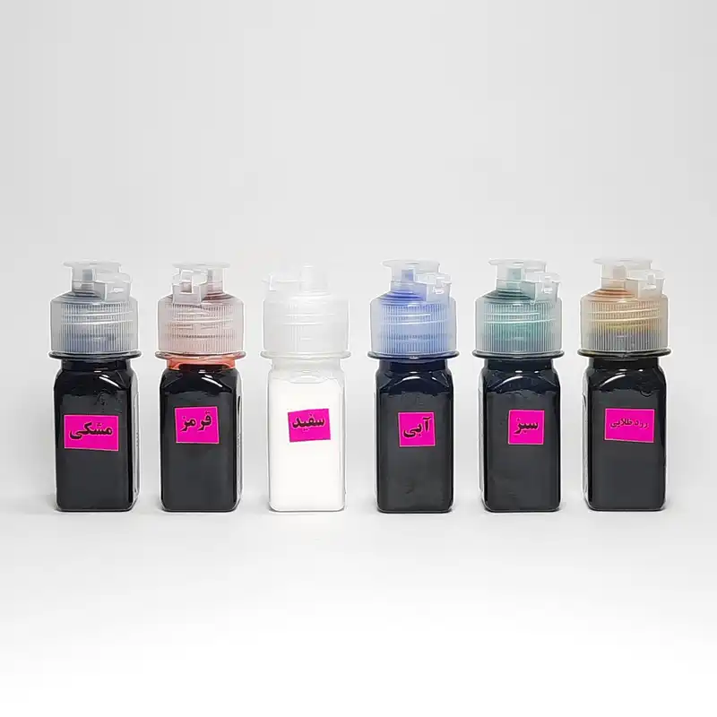 رنگ جوهری رزین گلکسی کد 12 حجم 30 میلی لیتر بسته 13 عددی