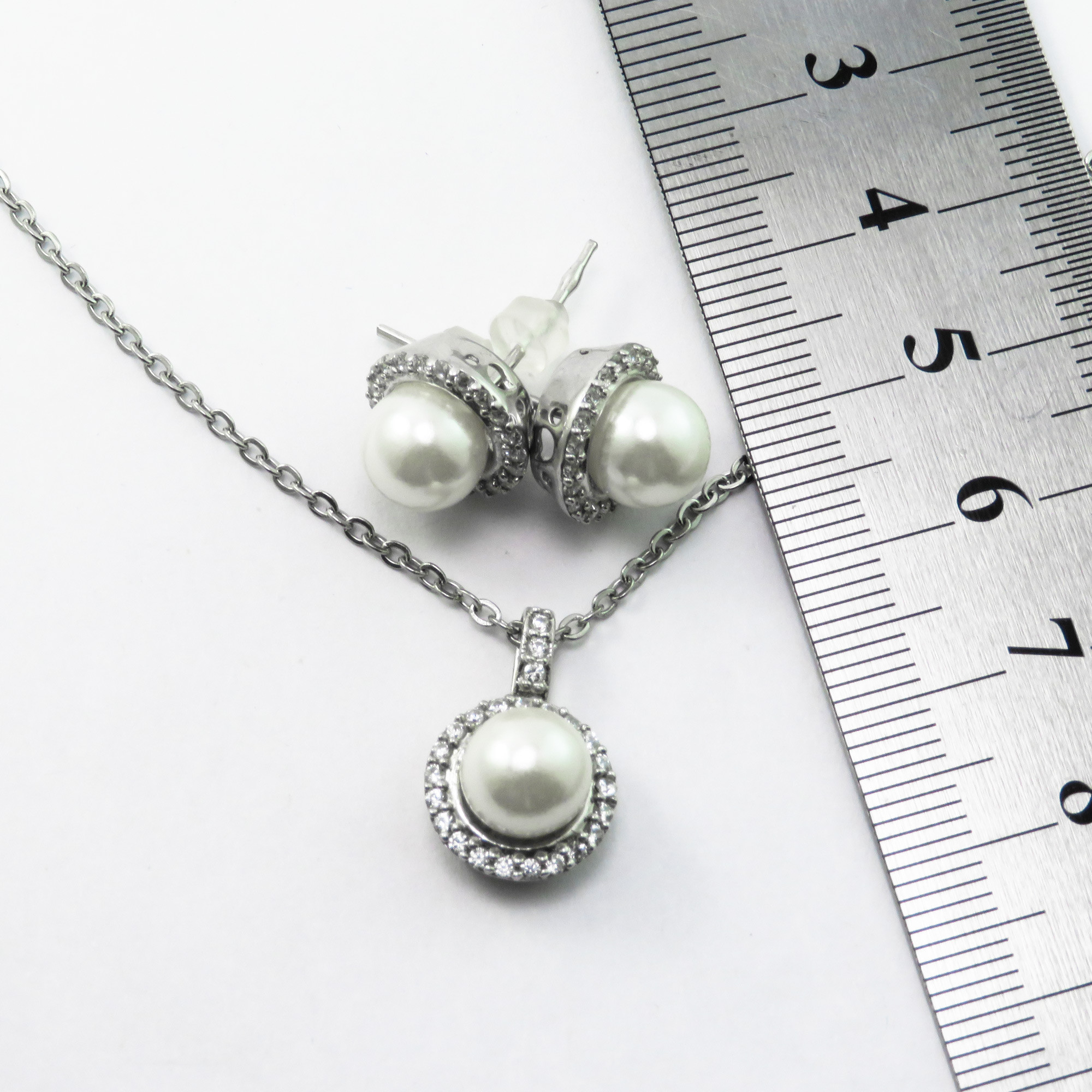 نیم ست نقره زنانه کد AV159