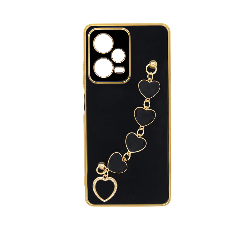 کاور مدل زنجیری طرح قلب مناسب برای گوشی موبایل شیائومی Redmi Note 12 Pro Plus / Note 12 Pro 5G