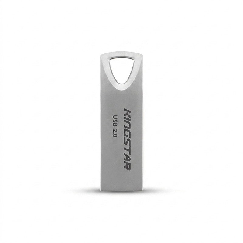 فلش مموری 64 گیگابایت کینگ استار مدل KS222 با رابط USB 2.0، بدنه فلزی و مقاومت در برابر آب، ضربه و گردوغبار