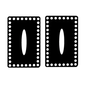 کفی تریکو بافی مدل مستطیل بسته 2 عددی