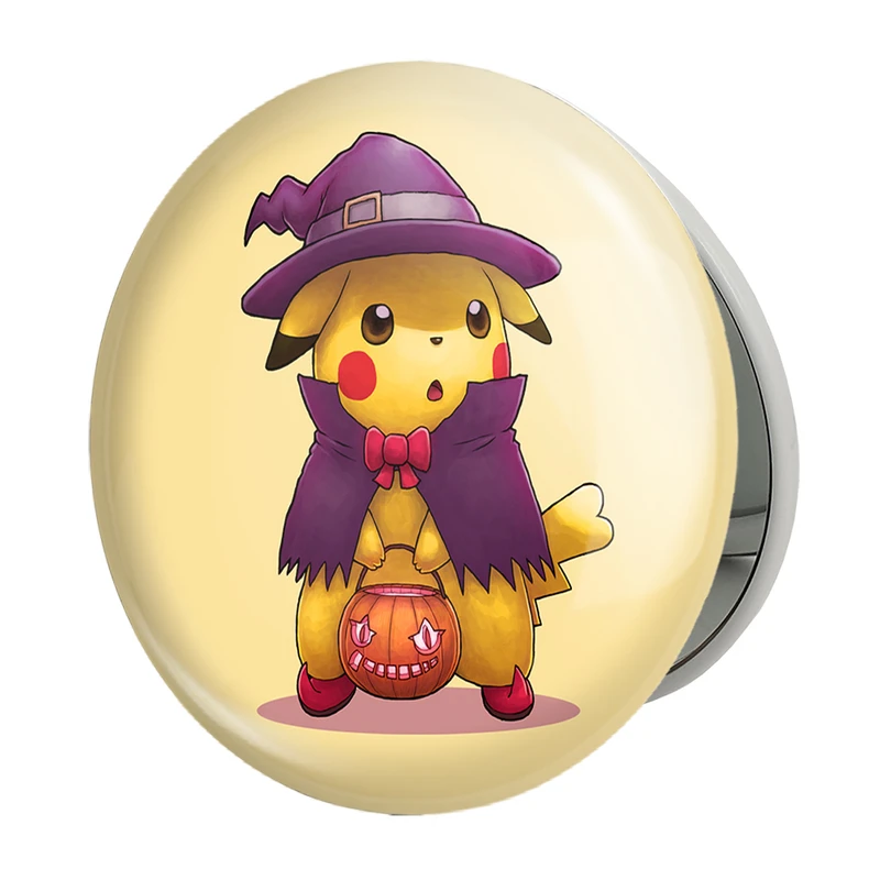 آینه جیبی خندالو طرح پیکاچو انیمه پوکمون مدل تاشو کد 17416 