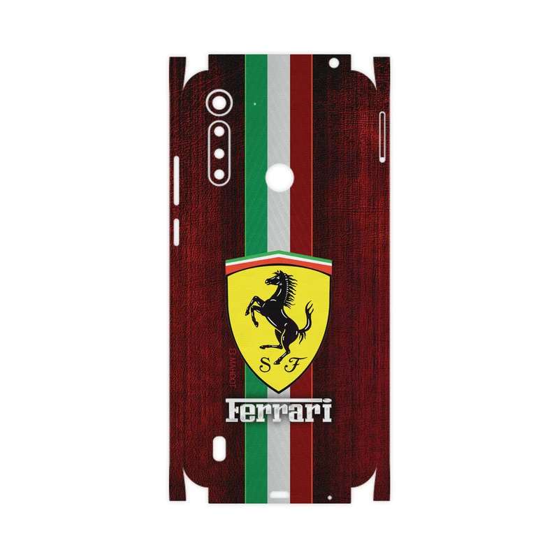 برچسب پوششی ماهوت مدل Ferrari-FullSkin مناسب برای گوشی موبایل موتورولا Moto G8 Power Lite