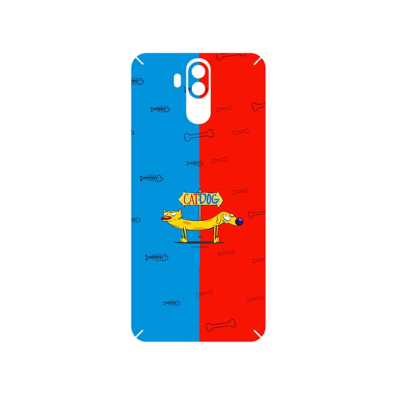 برچسب پوششی ماهوت مدل CatDog مناسب برای گوشی موبایل یولفون Power 3S