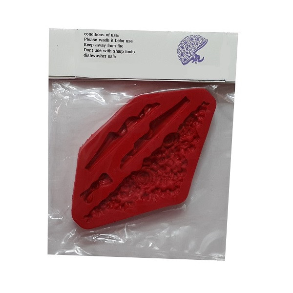 سیلیکون قالب گیری به گز مدل پاپیون و حاشیه