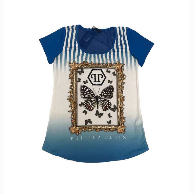 بلوز آستین کوتاه زنانه مدل پروانه