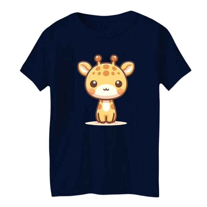 تی شرت آستین کوتاه بچگانه مدل زرافه کیوت