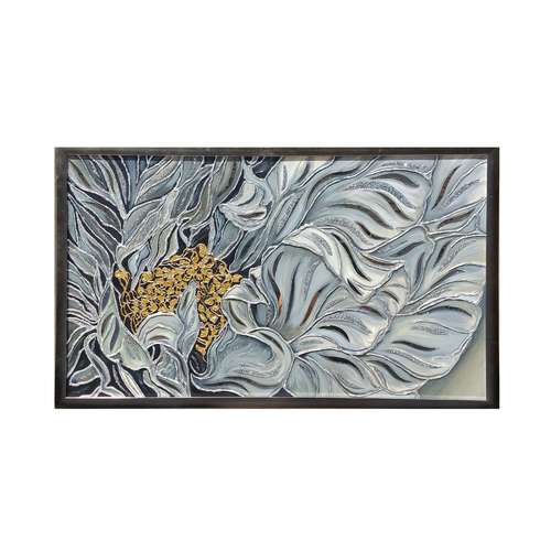 تابلو نقاشی مدل آینه کاری طرح گل کد 02