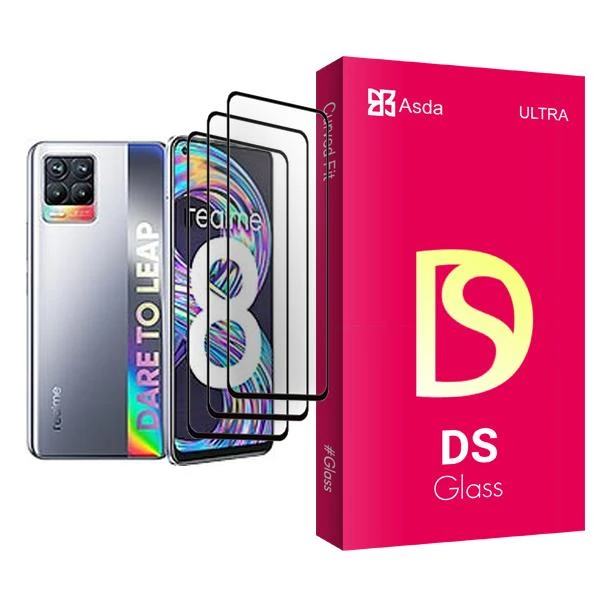 محافظ صفحه نمایش آسدا مدل DS Glass MIX003 مناسب برای گوشی موبایل ریلمی 8 بسته سه عددی