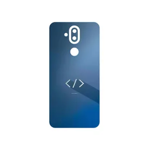 MAHOOT Minimal Coding icon Cover Sticker for Nokia 8.1
