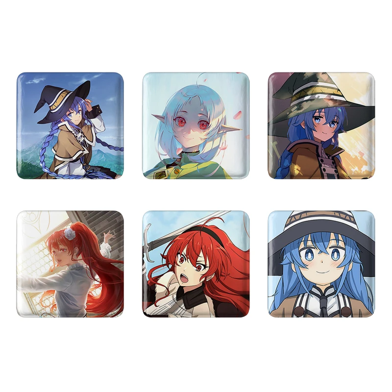 مگنت خندالو طرح انیمه موشوکو تنسی Mushoku Tensei کد 1514A مجموعه 6 عددی