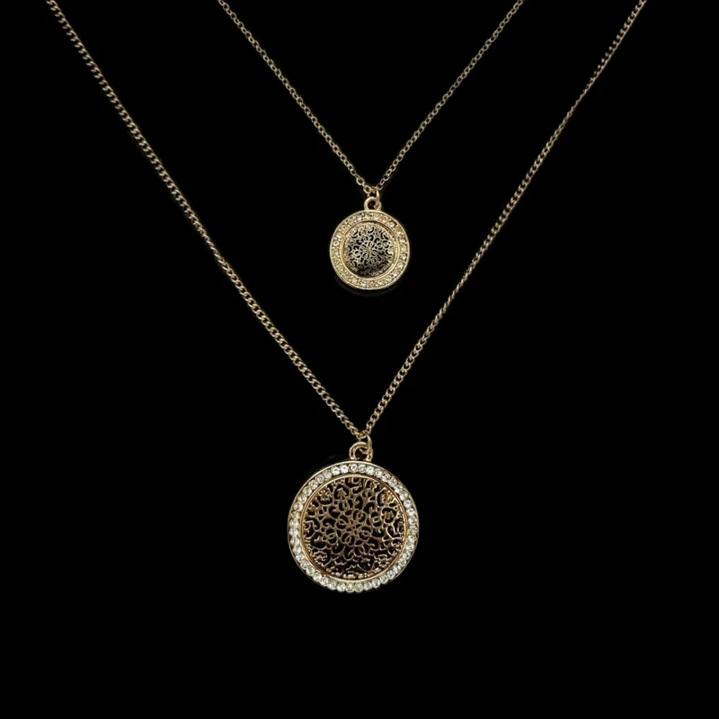 گردنبند زنانه آی ام مدل 001 مجموعه 2 عددی