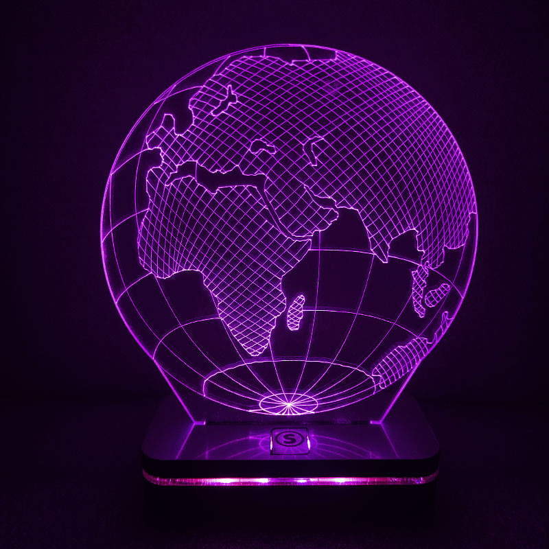 چراغ خواب طرح کره زمین مدل هفت رنگ کد 1100 چراغ خواب طرح کره زمین مدل هفت رنگ کد 1100