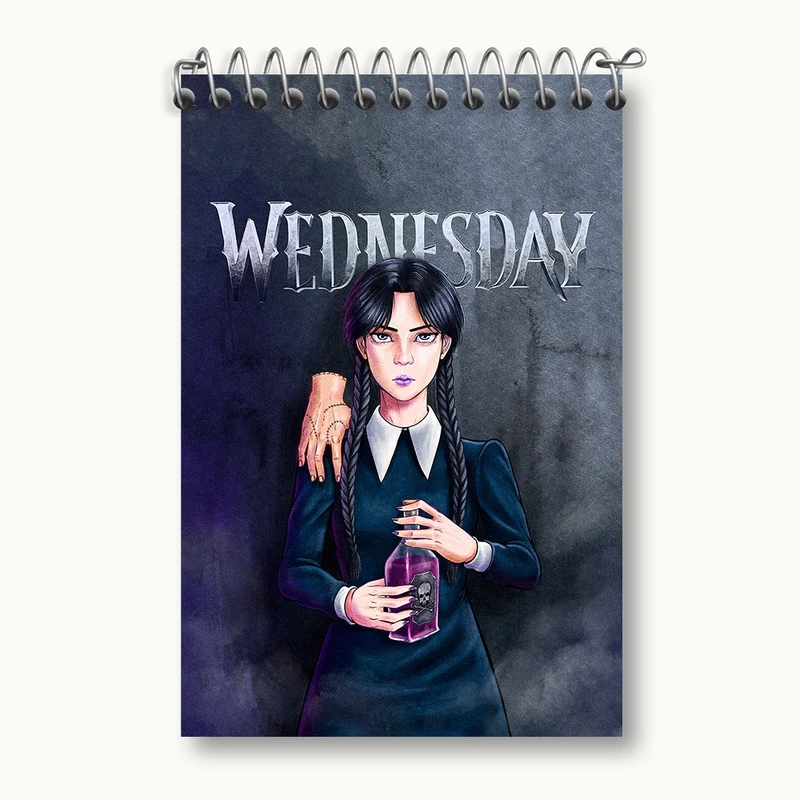 دفتر یادداشت 50 برگ خندالو مدل ونزدی (Wednesday) کد F2454