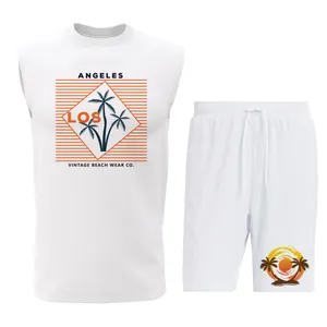 ست تاپ و شلوارک مردانه مدل L021W