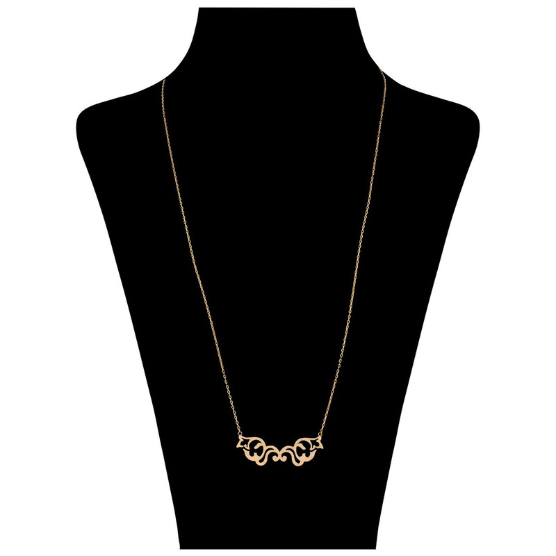 گردنبند طلا 18 عیار زنانه قیراط کد GH3955