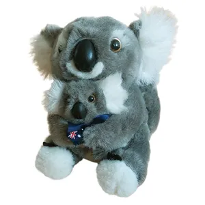 عروسک طرح کوآلا مدل Koala and Baby کد SZT4.318 ارتفاع 15 سانتی‌متر