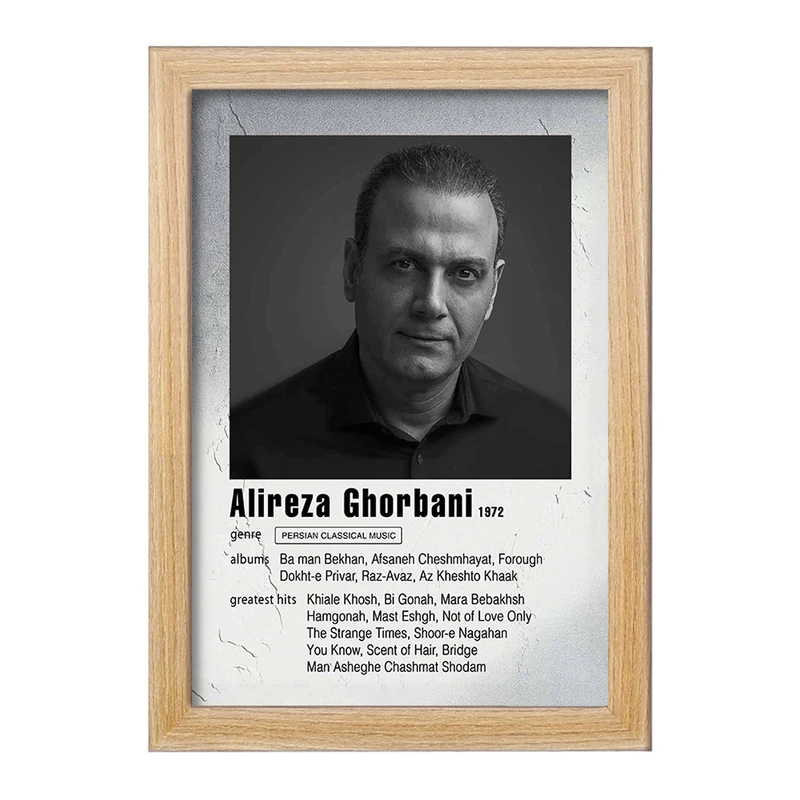 تابلو خندالو مدل علیرضا قربانی (Alireza Ghorbani) کد F11210