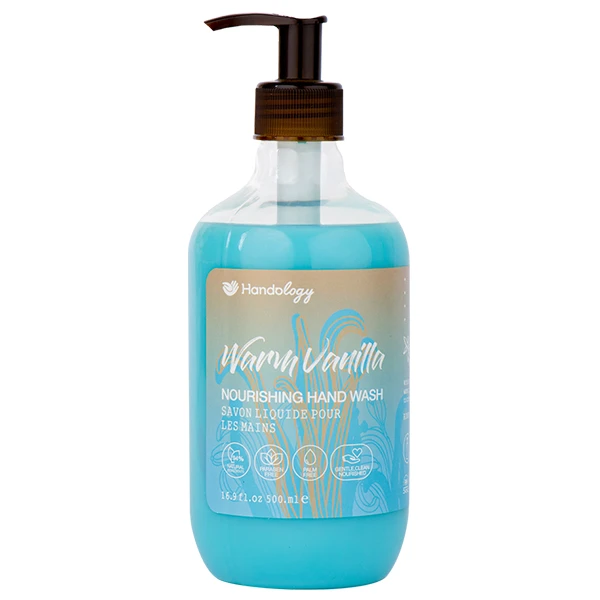 مايع دستشويی هندولوژی  مدل تروپیکال كرمی رايحه وانيل حجم 500 میلی لیتر