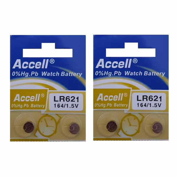 باتری ساعت اکسل مدل LR621 بسته 4 عددی