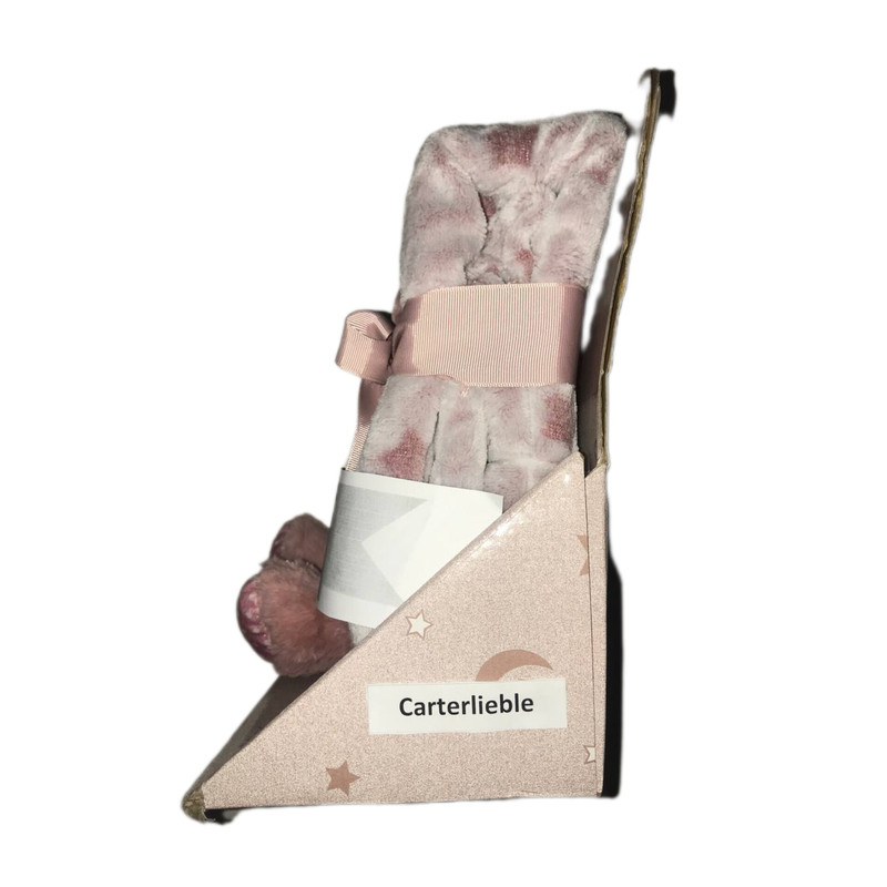 پتو نوزاد کارترلیب مدل 006 سایز 70x80 سانتی متر به همراه عروسک خرگوش