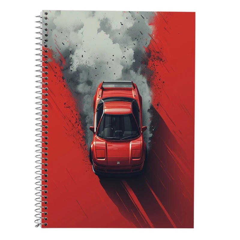 دفتر زبان 50 برگ مدوپد مدل دو خط طرح need for speed کد DF13597