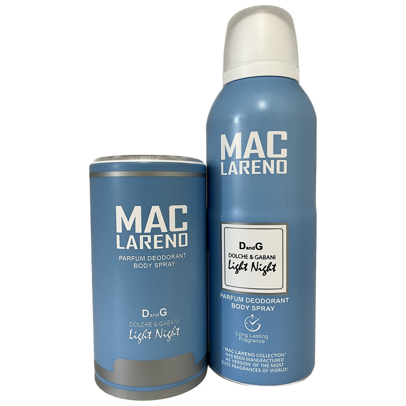 اسپری دئودورنت مردانه مک لارنو مدل لایت نایت حجم 200 میلی لیتر اسپری دئودورنت مردانه مک لارنو مدل لایت نایت حجم 200 میلی لیتر